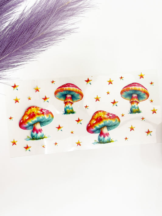 Tie Dye Mushrooms Wrap-1406