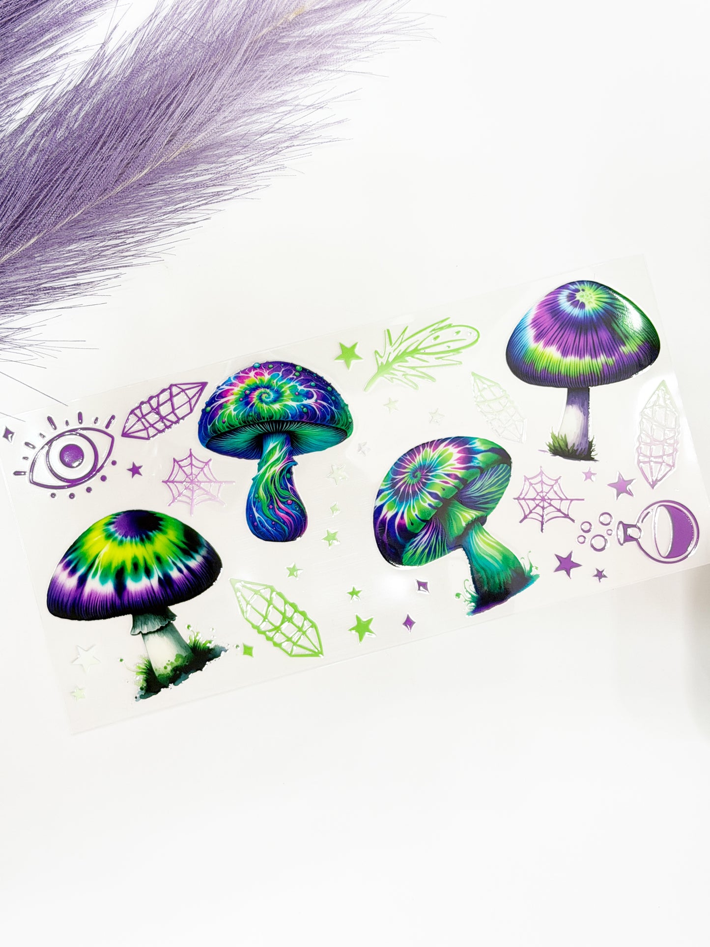 Tie Dye Mushrooms Wrap-1406