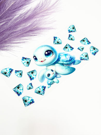 Purple Turtle and Gems Wrap-1470