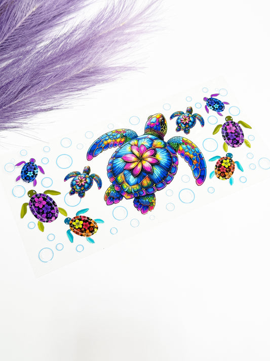 Floral Sea Turtle Wrap-1455