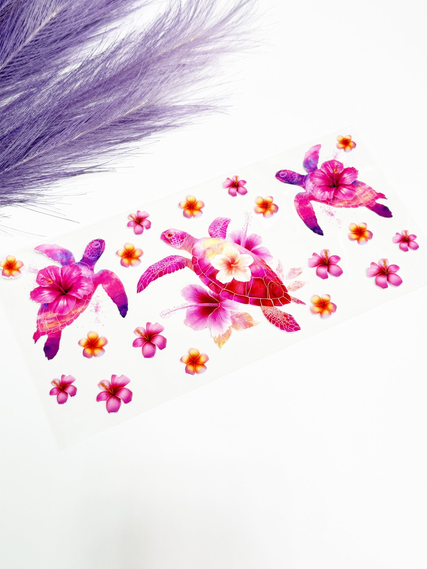 Pink Floral Sea Turtle Wrap-1456