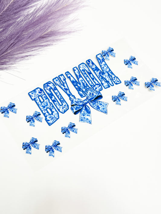 Blue Bow Boy Mom Wrap-1524