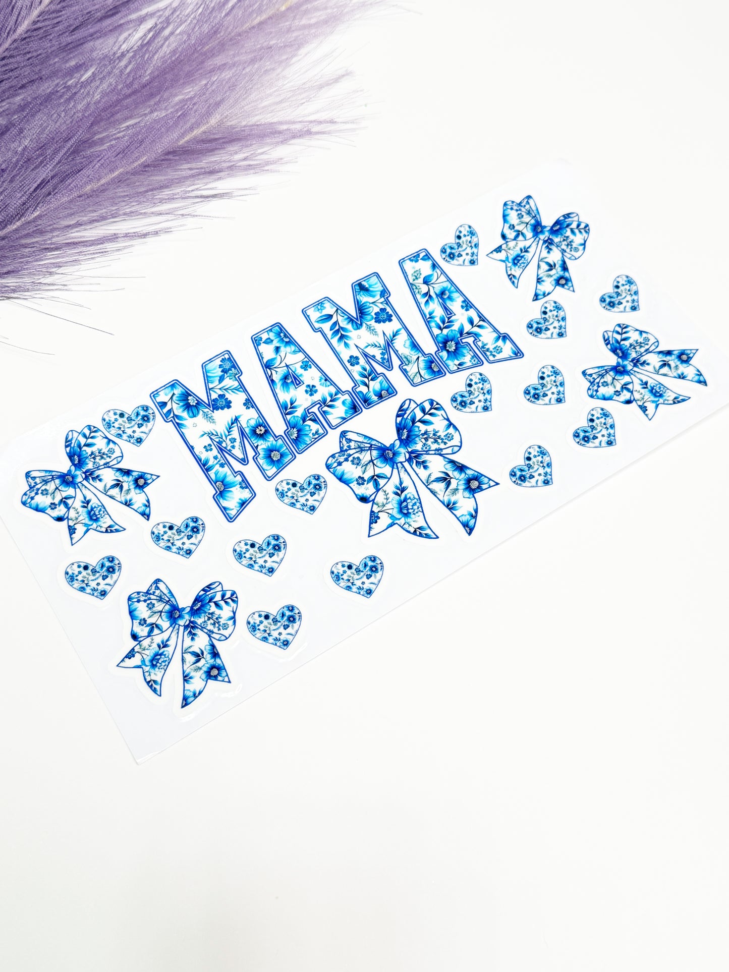 Blue Bow Mama (GLOW) Wrap-1531