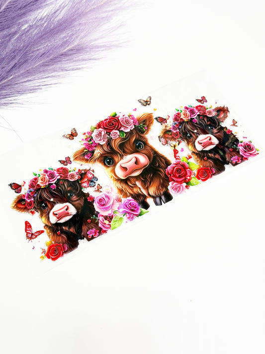 Floral Cow Trio Wrap-1585