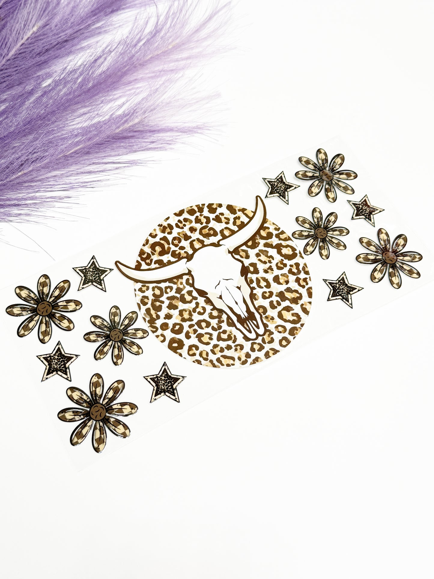 Leopard Steer Head Wrap-1615