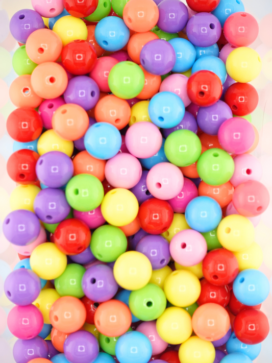 Collection of Solid Jelly beads in a variety of dark colors