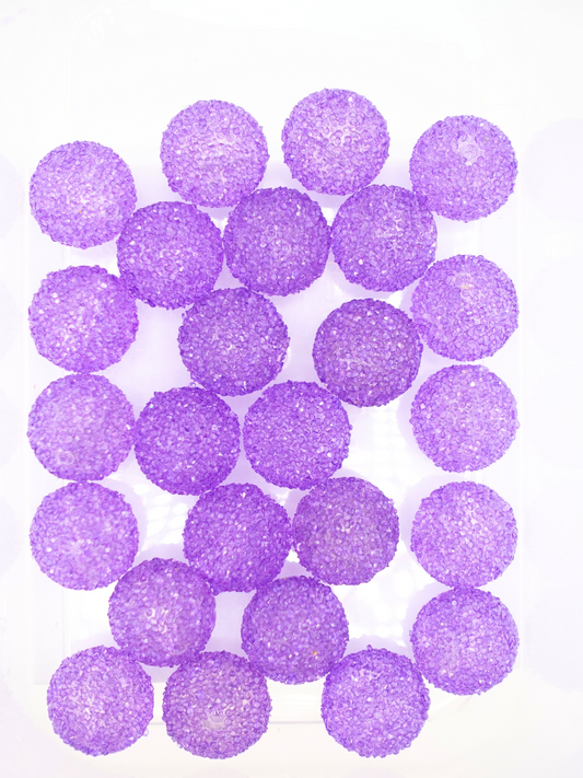 Collection of sugar jelly beads in the color dark purple