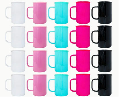 17oz GLASS Mug with Color Lid (NON-SNOWGLOBE)