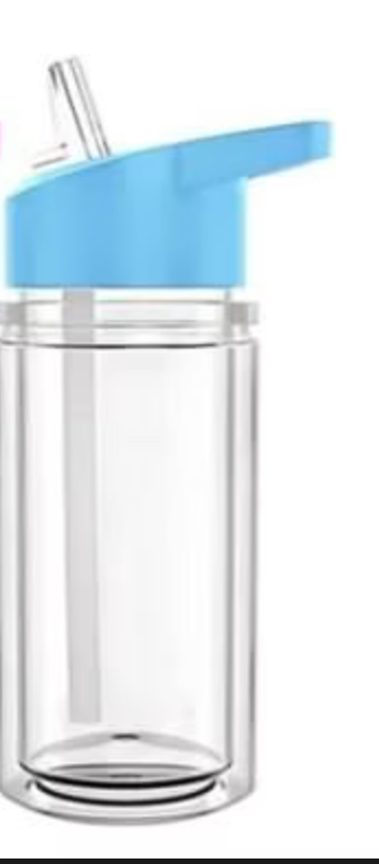 10oz ACRYLIC KIDS Snow Globe Tumbler Color Lid