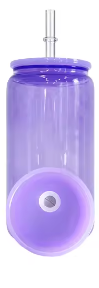 16oz ACRYLIC Jelly Color Lid and Straw (NON-SNOWGLOBE)