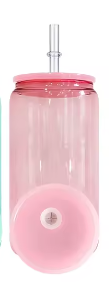 16oz ACRYLIC Jelly Color Lid and Straw (NON-SNOWGLOBE)