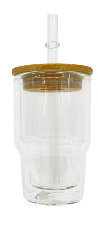 3oz Glass Snow Globe Shot Glass