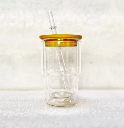 3oz Glass Snow Globe Shot Glass